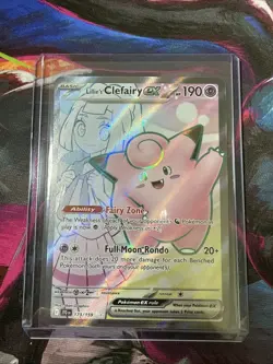 Pokemon TCG Lillie's Clefairy EX Full Art 173/159 Journey Together - Image 1