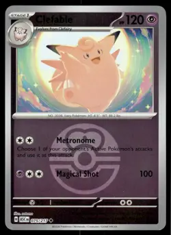 Clefable (Love Ball) 075/217 Holo Ascended Heroes Pokemon Reverse Holo NM - Image 1