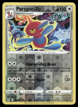 Porygon-Z 142/196 Rare Lost Origin Pokemon Reverse Holo Near Mint - Image 1