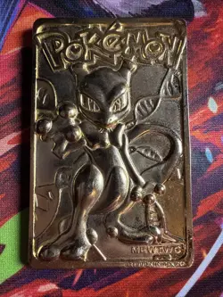 Mewtwo 1999 Pokemon Burger King 23K Gold Plated Pokemon - Image 2