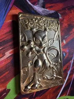 Mewtwo 1999 Pokemon Burger King 23K Gold Plated Pokemon - Image 3