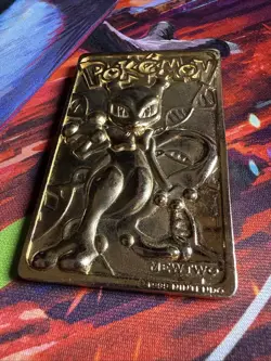 Mewtwo 1999 Pokemon Burger King 23K Gold Plated Pokemon - Image 4