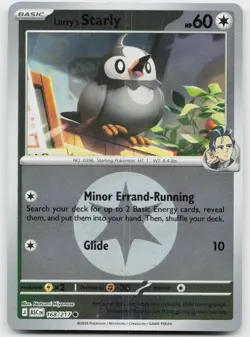 Larry's Starly (Energy Symbol ) 168/217 Ascended Heroes Pokemon Reverse Holo NM - Image 1