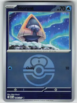 SNORUNT - 046/217 (LOVE BALL) 046/217 ASCENDED HEROES POKEMON REVERSE HOLO NM/M - Image 1