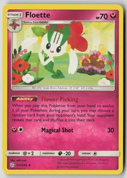 Floette 151/236 Uncommon Cosmic Eclipse Pokemon NM - Image 1