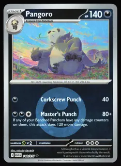 Pangoro (Energy Symbol Pattern) 140/217 Ascended Heroes Pokemon Reverse Holo NM - Image 1