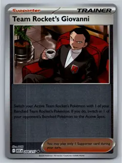 Team Rocket's Giovanni 204/217 Uncommon Ascended Heroes Pokemon Reverse Holo NM - Image 1