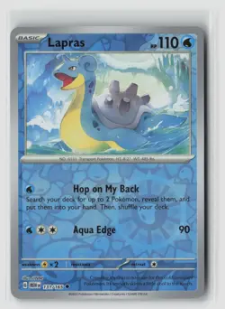 Lapras #131/165 Sv Scarlet & Violet 151 Uncommon Reverse Holo Pokemon TCG NM - Image 1