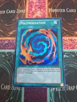 Yugioh Polymerization LCJW-EN059 Super Rare 1st Edition Near Mint - Image 1