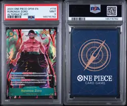 One Piece 2024OP06 en #118 Roronoa Zoro Alternate Art PSA 9 - Image 3