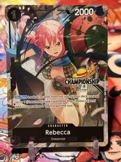 REBECCA - One Piece OP04-092 - PROMO - Championship Series 25-26 Celebration - Image 1