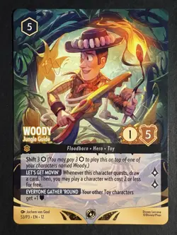Lorcana - Woody - Jungle Guide - Wilds Unknown Set Champs Participation 53/P3 - Image 1
