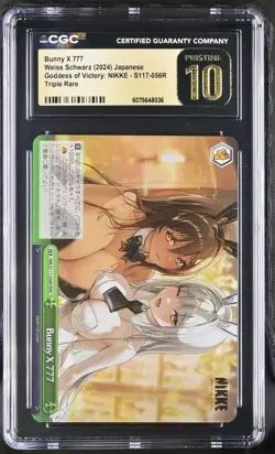 2025 Weiss Schwarz Japanese NIKKE Bunny X 777 NIK/S117-056R RRR CGC 10 Pristine - Image 1