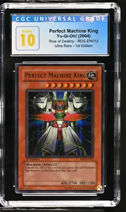 CGC PRISTINE 10 Perfect Machine King Yu-Gi-Oh!(2004)RDS-EN012 Ultra Rare 1st Ed. - Image 1