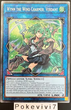 Carte YU-GI-OH! WYNN THE WIND CHARMER, VERDANT RA03-EN045 PSR NEUF - Image 1