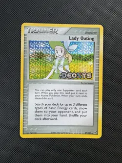 Pokemon TCG Lady Outing Ex Deoxys Reverse Holo Stamped 87/107 Trainer - Image 1