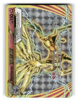 Xerneas BREAK 82/114 BREAK Rare Steam Siege Pokemon Moderately Played - Image 1