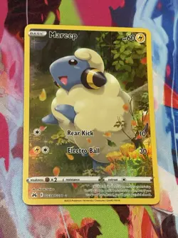 Pokemon Crown Zenith #GG34/GG70 Mareep Galarian Gallery Rare Full Art Holo - Image 2