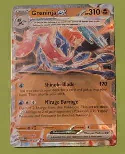 Greninja EX - Double Rare - 106/167 - 2024 Twilight Masquerade Set Pokemon - Image 1