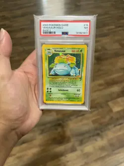 2000 POKEMON BASE SET 2 #18 VENUSAUR-HOLO PSA 7 - Image 1