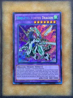 Yugioh Odd-Eyes Vortex Dragon DOCS-EN045 Secret Rare 1st Ed NM - Image 1