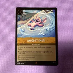 Disney Lorcana The First Chapter Akood Et Emuti 29/204 Action Song Common foil - Image 1