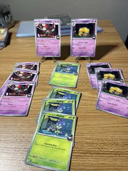 4x Pokemon card sv10 89/182 COMMON Team Rocket’s Orbeetle Set Scarlet & Violet - Image 1