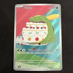 Gulpin 154/142 Illustration Rare Holo Pokemon Card SV Stellar Crown NM (B) - Image 1