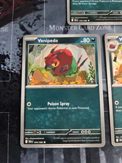 Venipede, Whirlipede, Scolipede Sv: Black Bolt Card Lot Regular Pokemon - Image 4