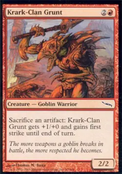 Krark-Clan Grunt - Medium Play MTG Mirrodin - Image 1