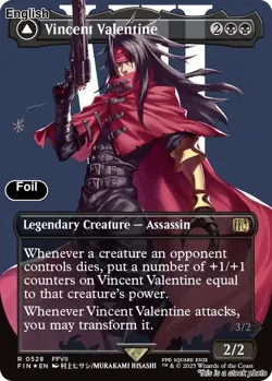 Vincent Valentine (Borderless) (Surge Foil) EN [FIN - 528] - NM TCG MTG - Image 1