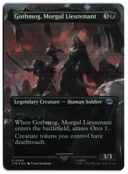 Gothmog, Morgul Lieutenant (Borderless) 429 - LTR Foil NM MTG TCG - Image 1