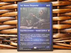 MTG Sai, Master Thopterist 0494 ETCHED FOIL RARE | NM Near Mint | CMM | 2023 - Image 1