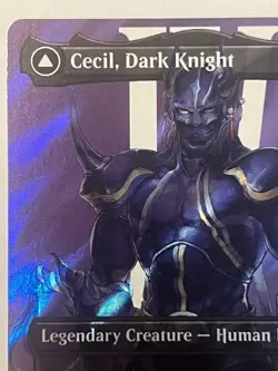 MTG Cecil, Dark Knight - FIN 0525 - Borderless Surge Foil - NM - FREE SHIPPING - Image 2