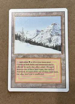 MTG Taiga - Land 3rd Edition. ill Rob Alexander - Image 1