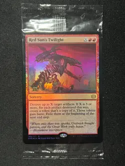 Red Sun's Twilight Prerelease Foil Promo MTG Magic 2023 Phyrexia NM/M Sealed - Image 1
