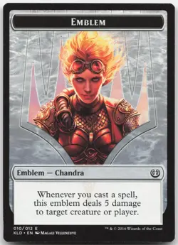Emblem - Chandra, Torch of Defiance - Kaladesh - Token - Magic: The Gathering - Image 1