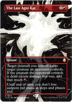 The Last Agni Kai (Borderless) 0314 - Avatar: The Last Airbender TLA - MTG - NM - Image 1