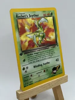 Pokemon TCG Gym Challenge Rocket’s Scyther 131/132 1st Edition Holo Vintage Rare - Image 2