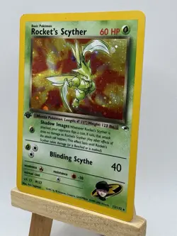 Pokemon TCG Gym Challenge Rocket’s Scyther 131/132 1st Edition Holo Vintage Rare - Image 3
