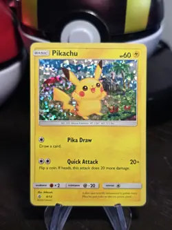 Pokemon TCG Pikachu McDonald's 2018 4/12 Holo Promo English 2018 60 HP - Image 1