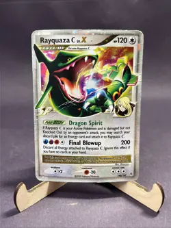 Pokemon TCG 2009 Rayquaza C Lv. X Supreme Victors Holo 146/147 Heavily Played - Image 1