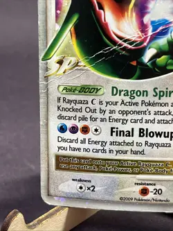 Pokemon TCG 2009 Rayquaza C Lv. X Supreme Victors Holo 146/147 Heavily Played - Image 5