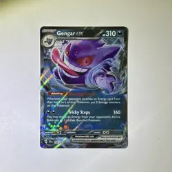 Pokemon TCG Gengar ex 104/162 SV05 Temporal Forces Double Rare Holo - Image 1