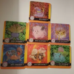 Pokemon 1998 Artbox Action FLIPZ Lenticular Premier Edition Cards Lot Of 7 - Image 1
