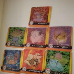 Pokemon 1998 Artbox Action FLIPZ Lenticular Premier Edition Cards Lot Of 7 - Image 2