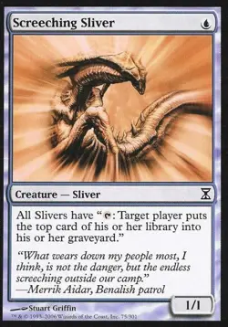 Screeching Sliver - Light Play MTG Time Spiral - Image 1