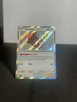 Pokemon Scarlet & Violet Paldean Fates Skwovet Shiny Rare 205/091 - Image 1