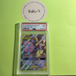 POKEMON SUN & MOON COSMIC ECLIPSE FULL ART/MEGA LOPUNNY & JIGGLYPUFF GX PSA 9 - Image 1
