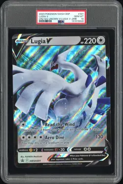 2023 POKEMON SWSH BLACK STAR PROMO #301 LUGIA V PSA 10 - Image 1